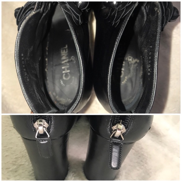 👑✅PRICE FIRM✅ AUTHENTIC Chanel Camelia Booties - Picture 8 of 14